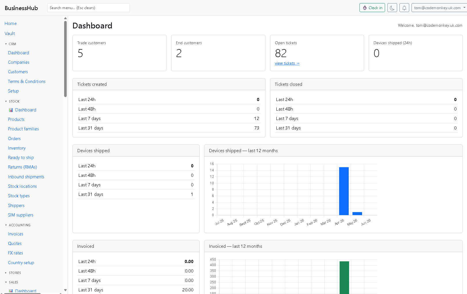 BusinessHub screenshot
