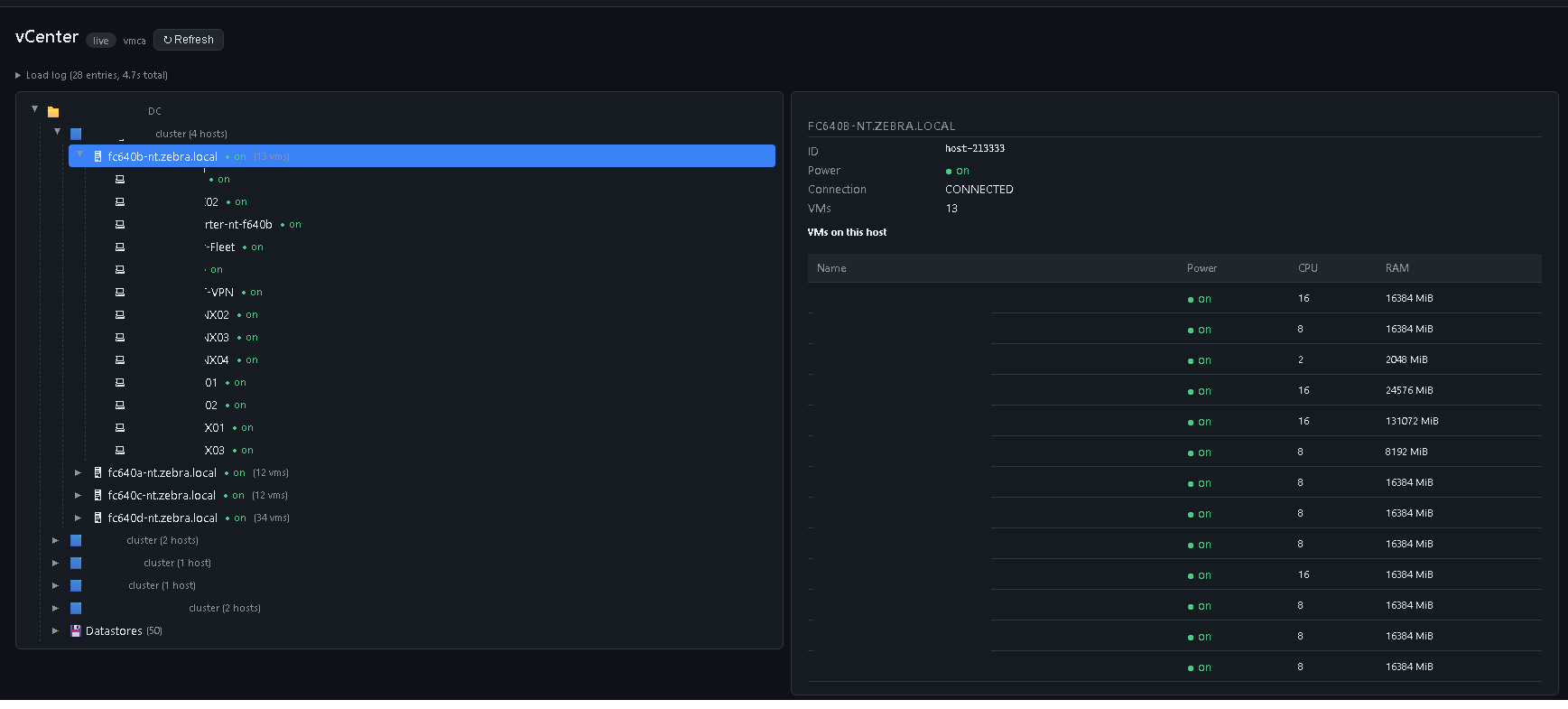 Server Manager (CSM) screenshot