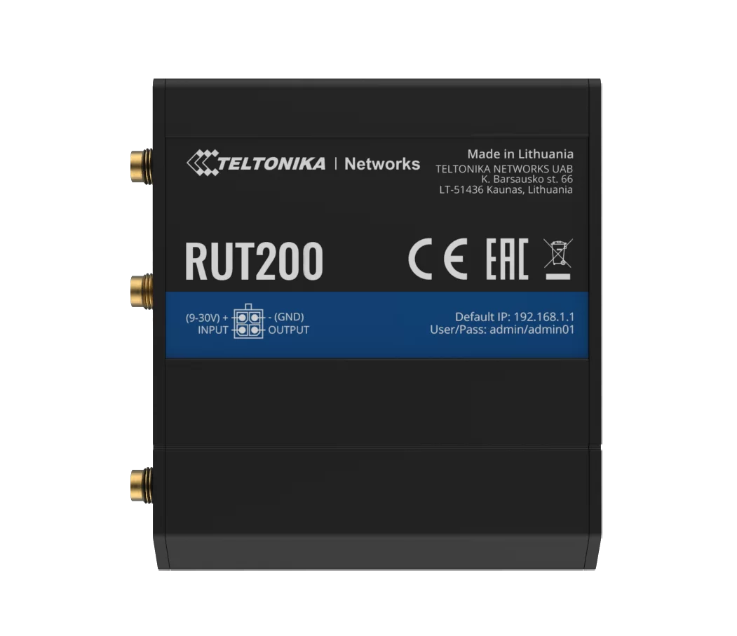 Teltonika RUT200 Industrial Cellular 4G Router